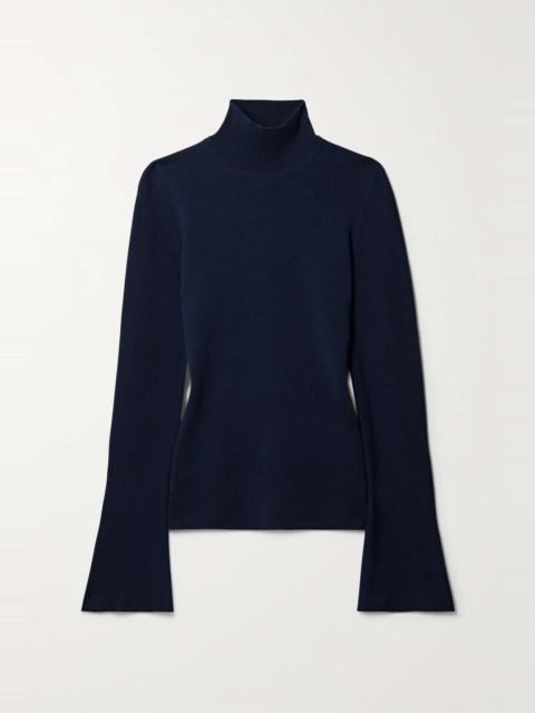 Straun wool and cashmere-blend turtleneck top