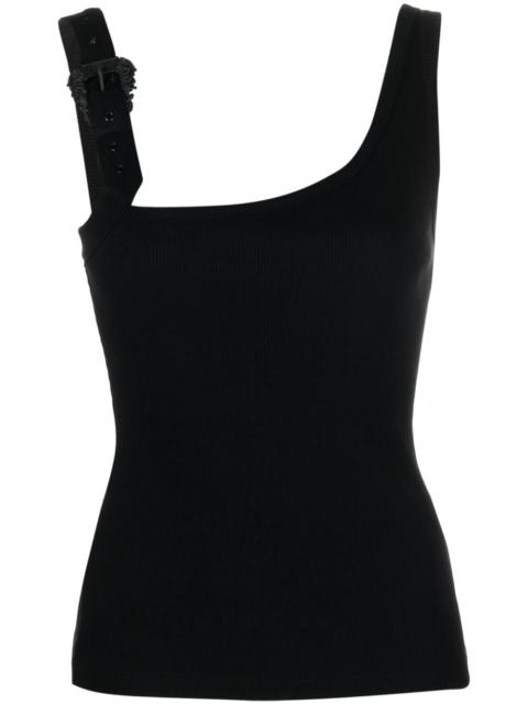 VERSACE JEANS COUTURE buckle-embellished ribbed top