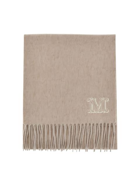 Max Mara monogram-embroidered scarf