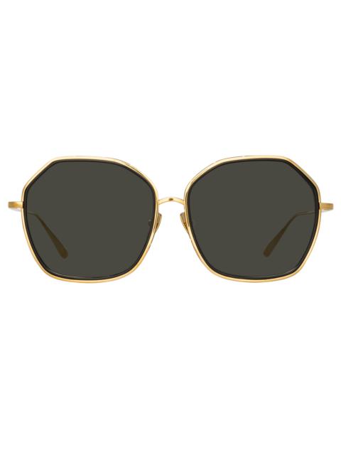 ROWE OVERSIZE SUNGLASSES IN YELLOW GOLD