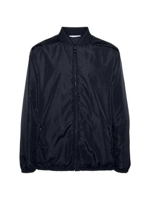 zip-up padded bomber jacket