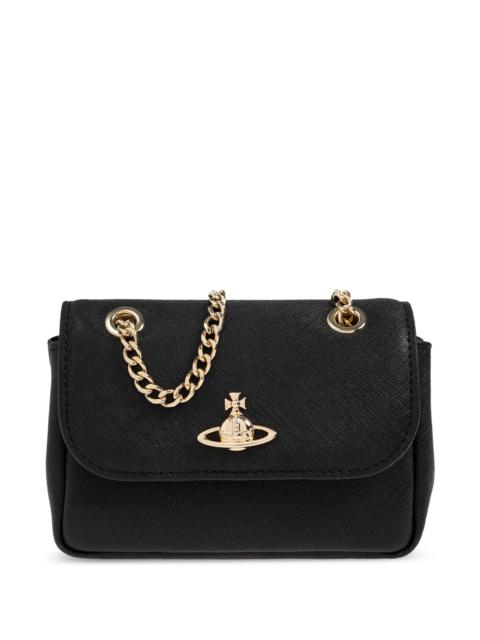 Vivienne Westwood Victoria Leather Shoulder Bag