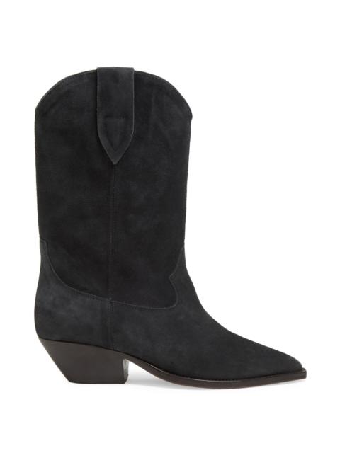Isabel Marant Women's Duerto 35MM Suede Cowboy Boots - Black