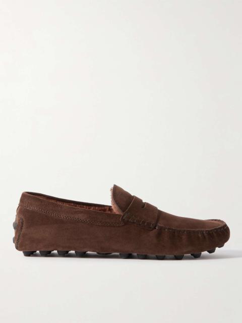 Gommino Shearling-Lined Driving Shoes