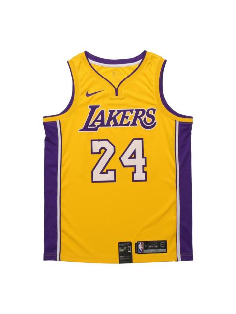 Nike Nike Kobe Bryant Icon Edition Swingman Lakers Jersey Men Yellow AQ2109-728