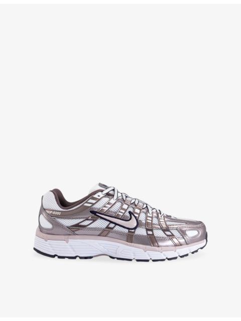Nike P-6000 Leather and Mesh Trainers