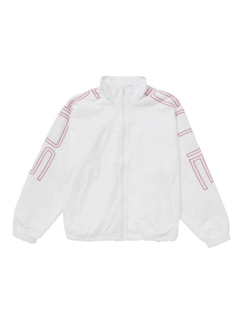 Supreme Spellout Embroidered Track Jacket (SS25) White