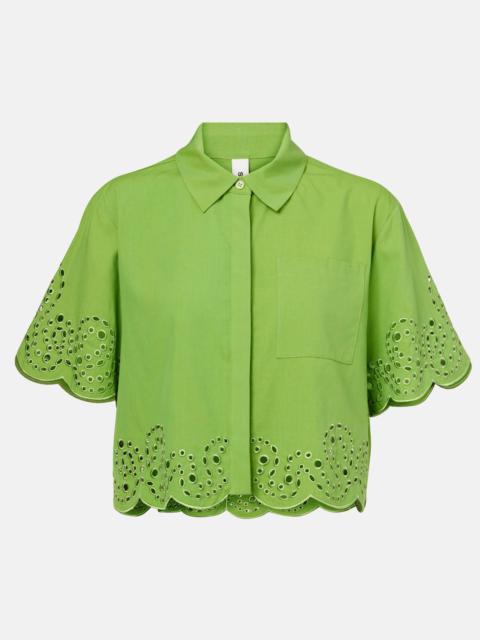 SIMKHAI Keyla broderie anglaise top