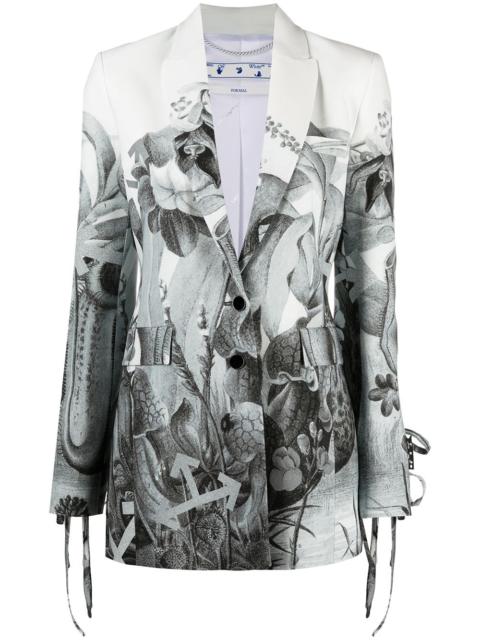 Off-White Botanical single-breasted blazer