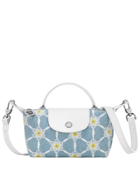 Longchamp Le Pliage Collection Pouch Sky Blue - Canvas