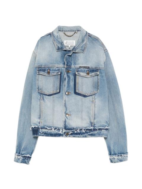 MM6 Maison Margiela frayed-hem denim jacket