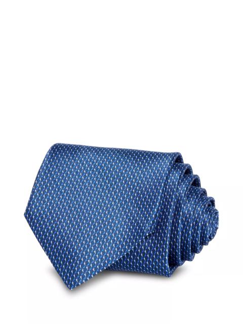 Micro Geometric Print Neat Silk Classic Tie