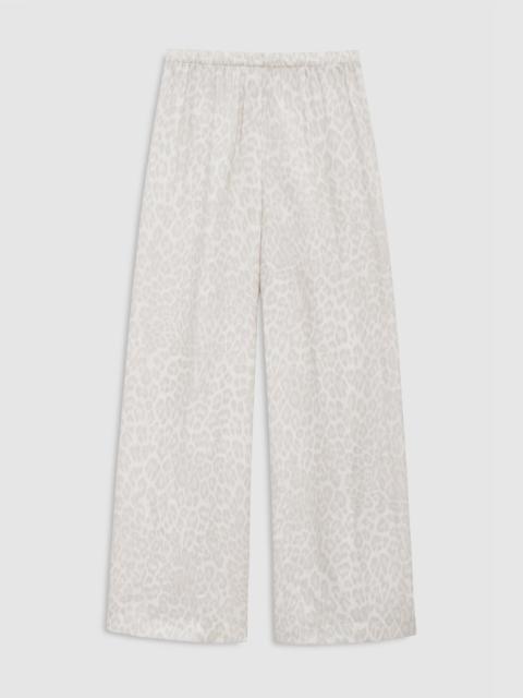 ANINE BING Roslyn Pant - Washed White Leopard