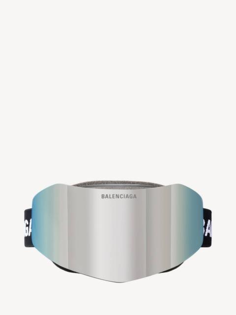 BALENCIAGA Ski Mask Goggles in Mirror Silver