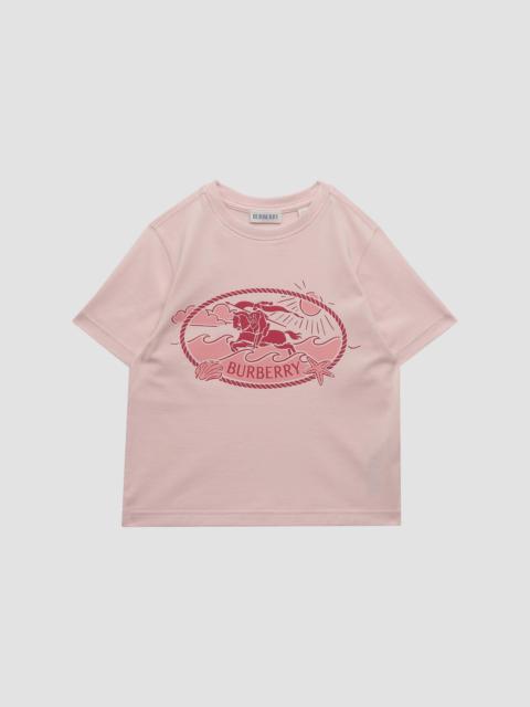 Burberry Girl's Little Girl's & Girl's Cotton Jersey Equestrian Knight Print T-Shirt - Mallow Pink