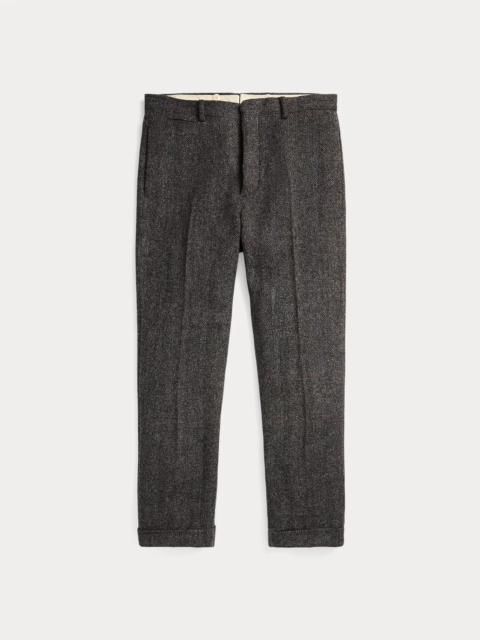 Slim Fit Wool Herringbone Suit Trouser