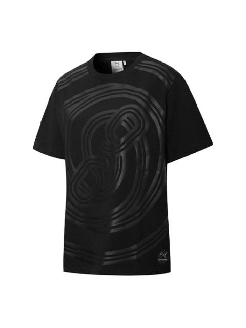 PUMA (WMNS) PUMA x PRONOUNCE Crossover W Graphic Tee Printing Pattern Solid Color Round Neck Short Sleeve