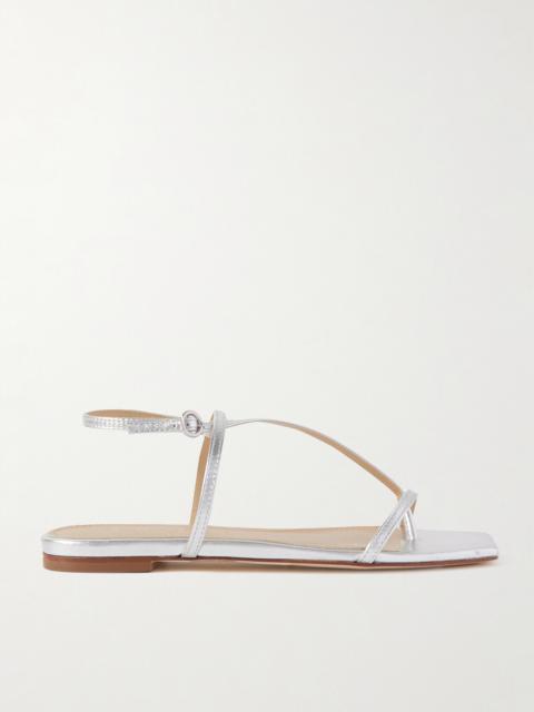 Aeyde Ella Metallic Leather Sandals