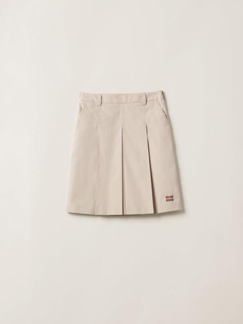 Miu Miu Panama cotton skirt