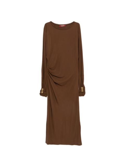 Max Mara ruched long-sleeve dress