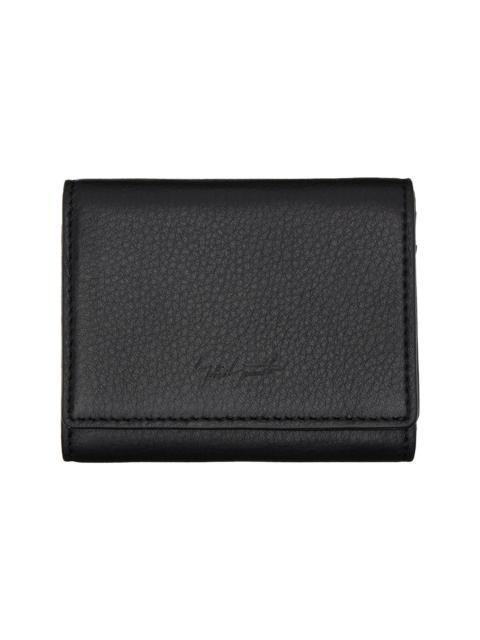 Yohji Yamamoto Black Compact Wallet