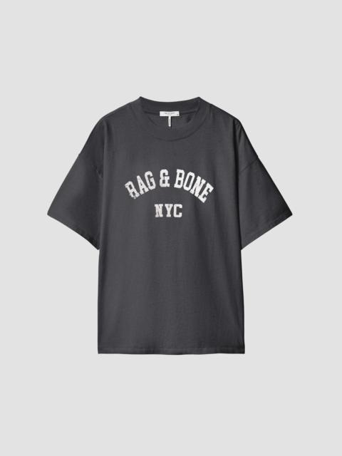rag & bone Women's University Alex Cotton T-Shirt - Black