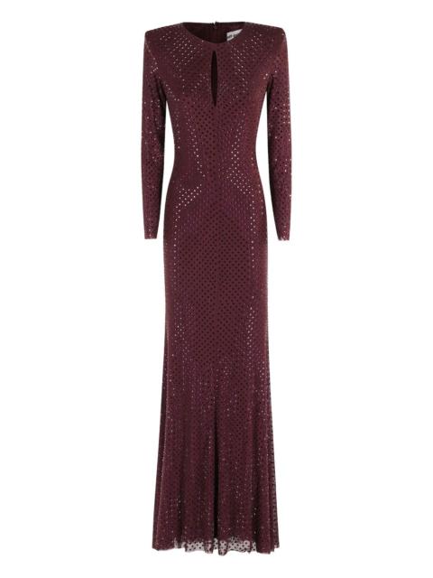 self-portrait embellished long-sleeved dress