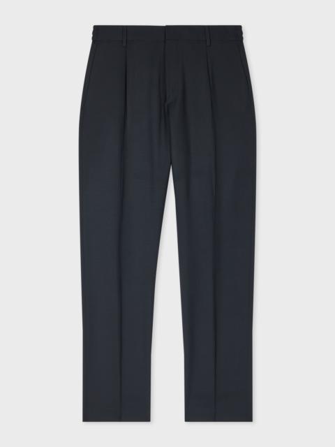 Paul Smith Navy Stretch-Wool Trousers