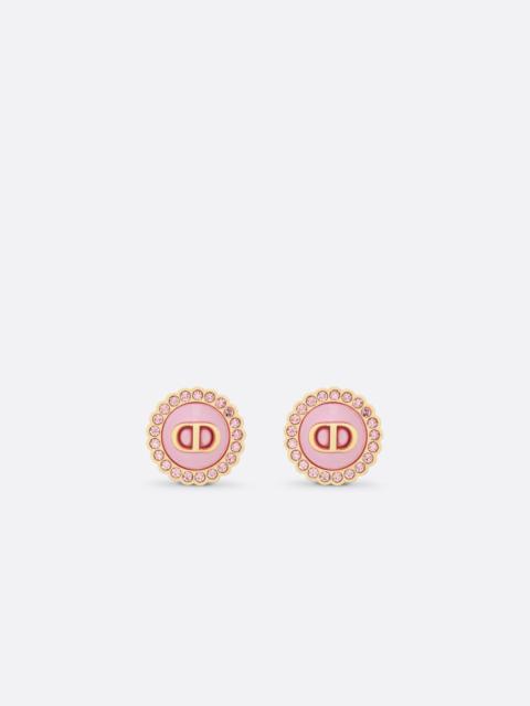 Dior Petit CD Baroque Stud Earrings