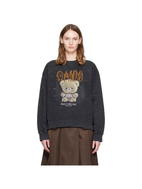 GANNI Black Forest Teddy Sweatshirt