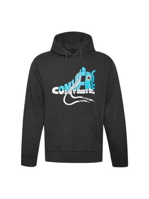 Converse Novelty Sneaker Graphic Hoodie 'Black' 10019082-A01