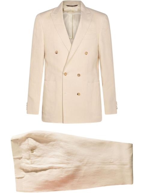 Canali logo-patch suit
