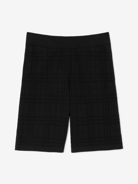 Check Technical Cotton Shorts