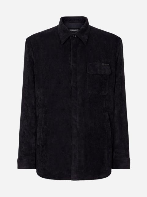 Dolce & Gabbana Lined corduroy shirt