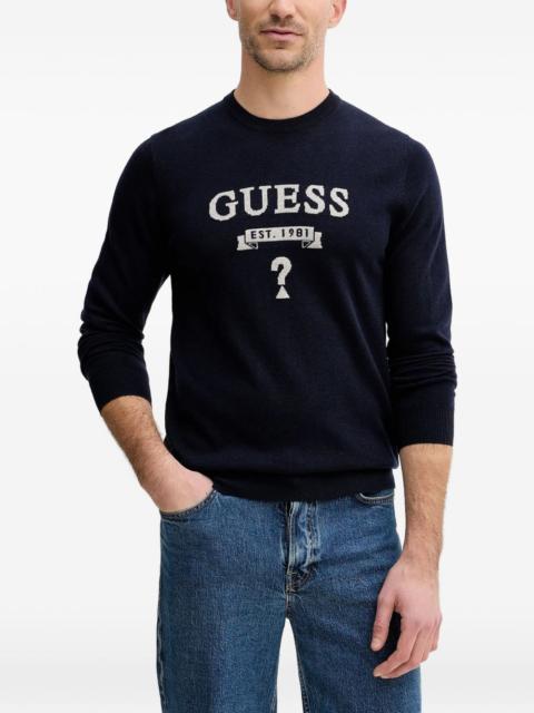 GUESS USA logo crew-neck knitwear