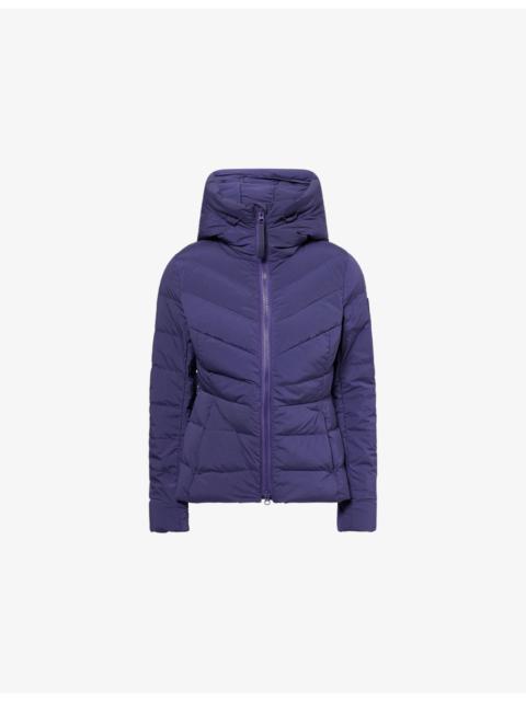 Canada Goose Clair Hooded Stretch-Woven Down Jacket