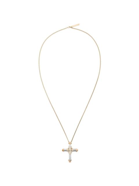 Givenchy chunky cross pendant necklace