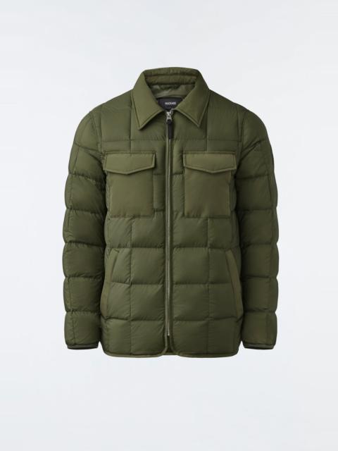 MACKAGE OSMOND Matte light down overshirt for men