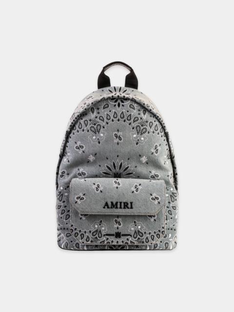 AMIRI BANDANA DENIM BACKPACK