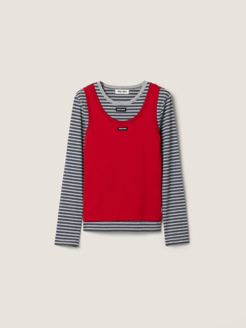 Miu Miu Jersey tank top and T-shirt