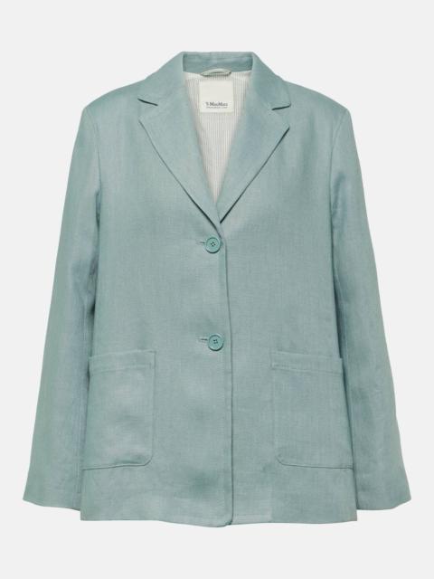 'S Max Mara Socrates single-breasted linen blazer