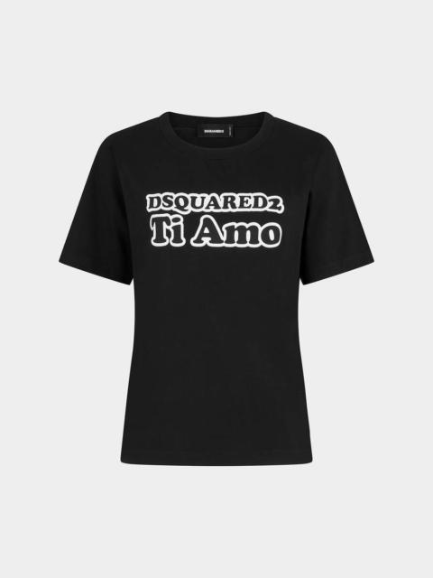 DSQUARED2 TI AMO EASY FIT T-SHIRT