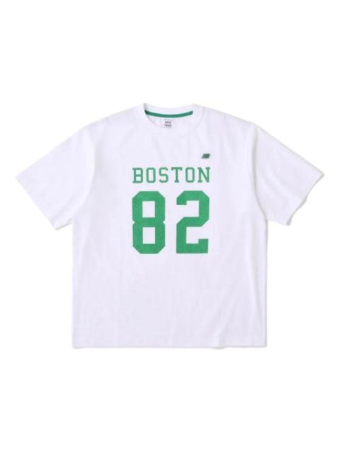 New Balance 900 Boston 82 Logo Print T-Shirt 'White' AMT35148-WT