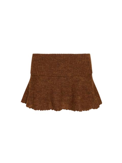 HEART SCALLOP MINI SKIRT