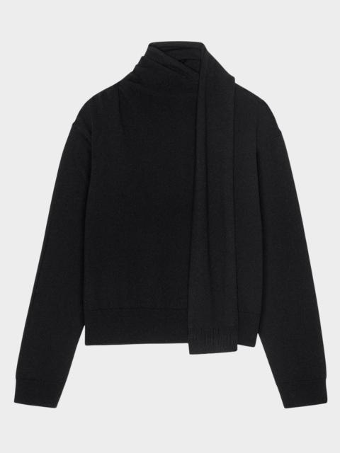 Rails Cortina Wool-Cashmere Scarf Sweater