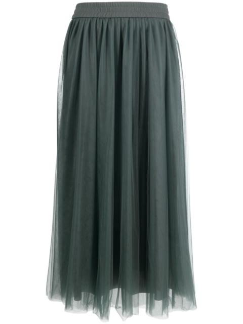 FABIANA FILIPPI elasticated-waist tulle midi skirt