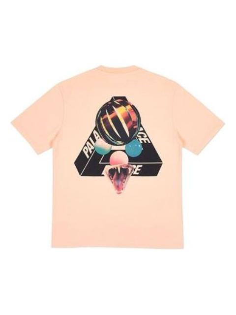 PALACE 채용 정보 Sans Ferg Peach 안경 뒤 로고 짧은 소매 Unisex 핑크 P18SS063