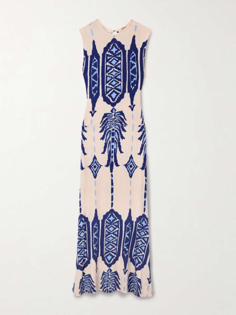 Johanna Ortiz Cardinal Direction printed stretch-jersey maxi dress