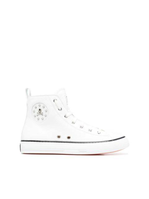 PHILIPP PLEIN leather high-top sneakers