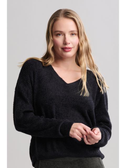 Barefoot Dreams CozyChic Lite® Ribbed V Pullover With Back Tie